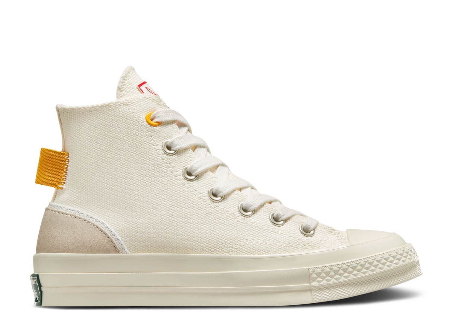 Кроссовки Converse Wmns Chuck 70 High 'Egret Yellow', кремовый кроссовки converse wmns chuck 70 de luxe squared high egret кремовый