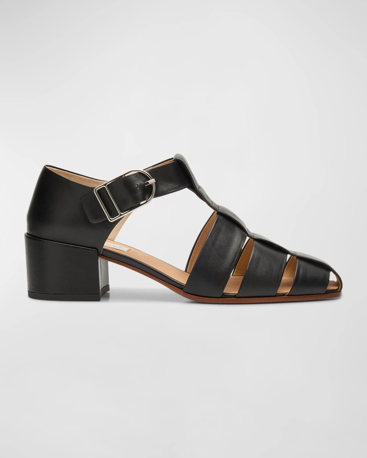 

Кожаные туфли Lyle с клеткой Gabriela Hearst, цвет Black