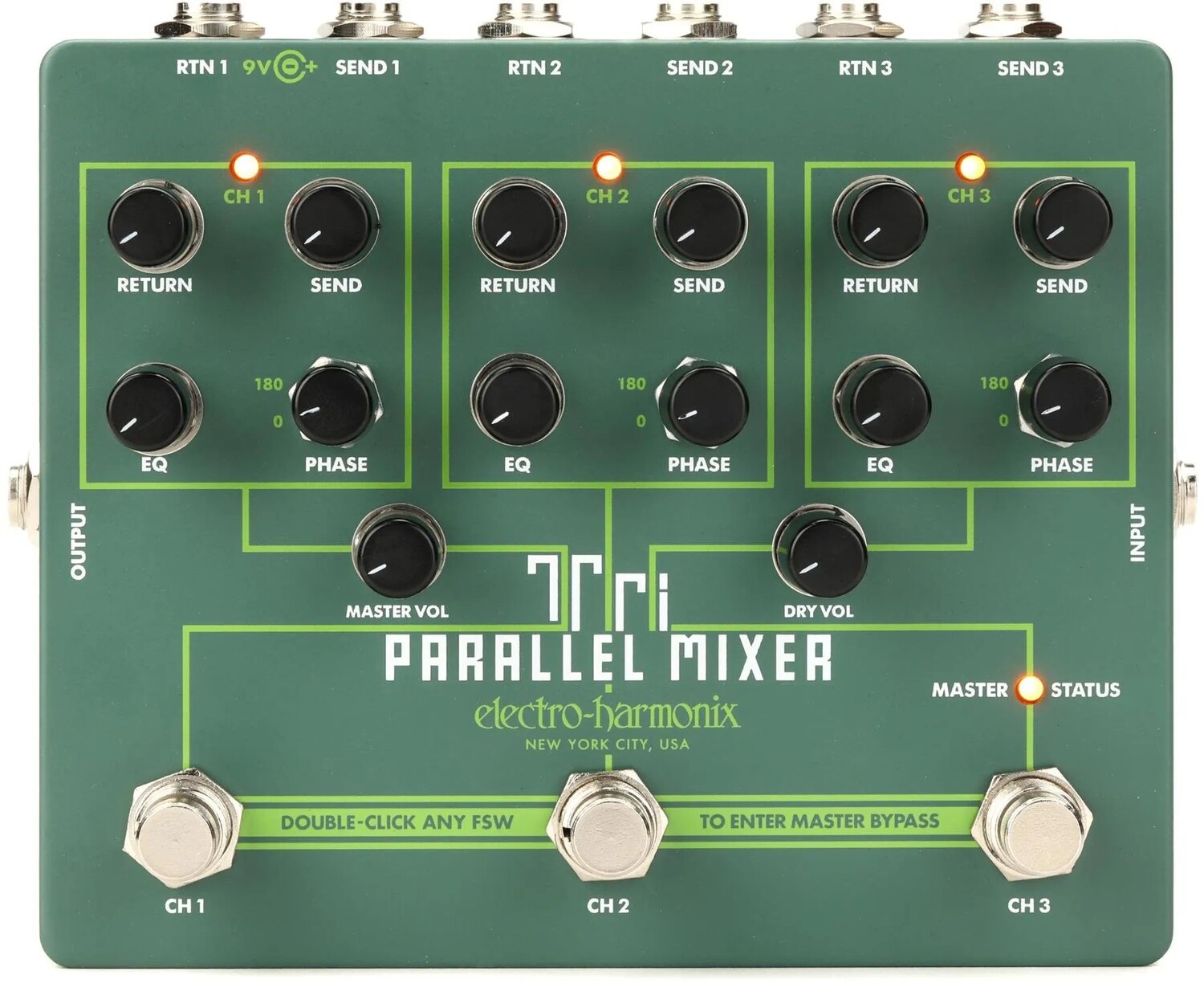 

Три параллельный микшер Electro-Harmonix