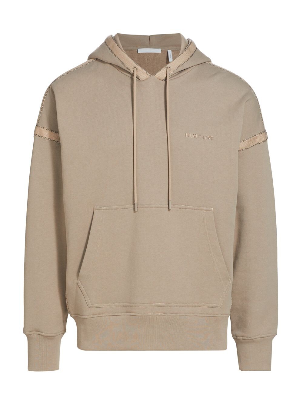 

Толстовка оверсайз с тесьмой Helmut Lang, Серый