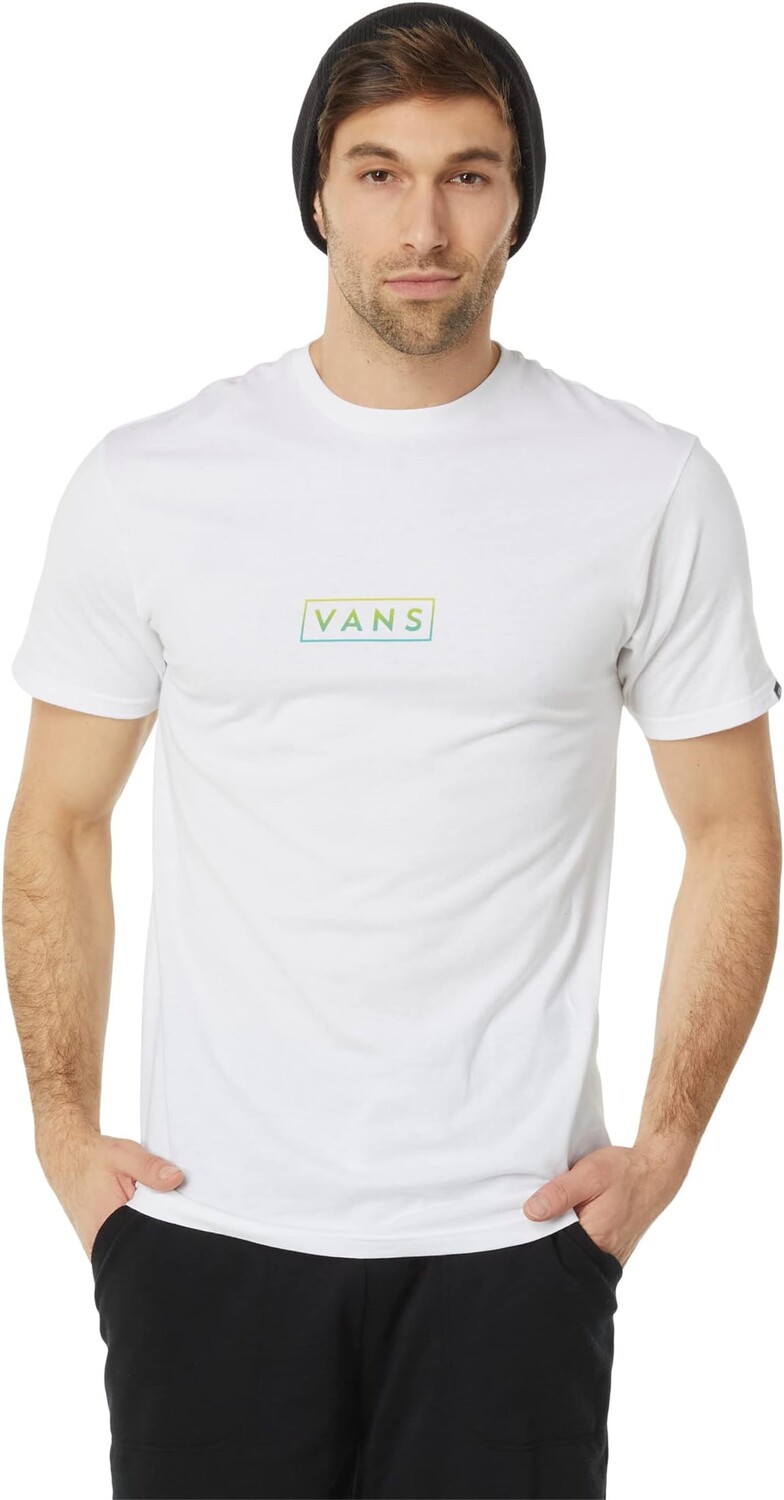 

Классическая футболка Easy Box с короткими рукавами Vans, цвет White/Waterfall/Evening Primrose