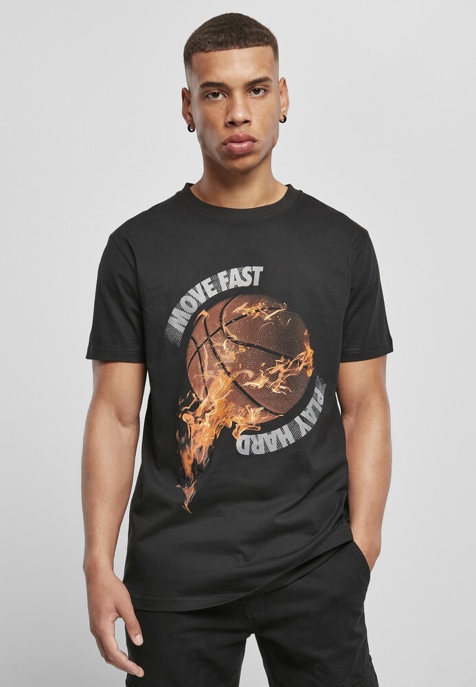 

Футболка Mister Tee Burning BBall Tee, черный