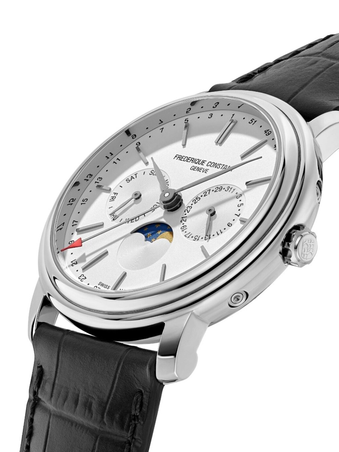 

Frederique Constant наручные часы Classics Index Business Timer 40 мм, серебряный