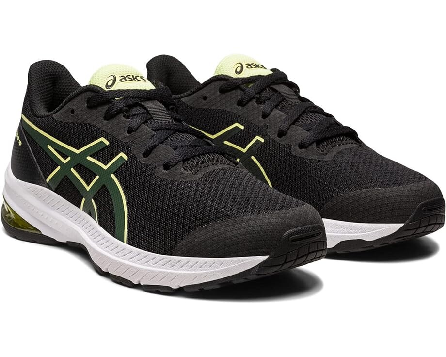 

Кроссовки Asics GT-1000 12 GS, цвет Black/Rain Forest