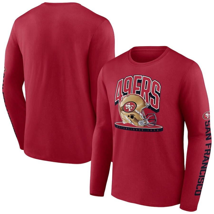 

Футболка с длинным рукавом Fanatics Branded San Francisco 49Ers, алый