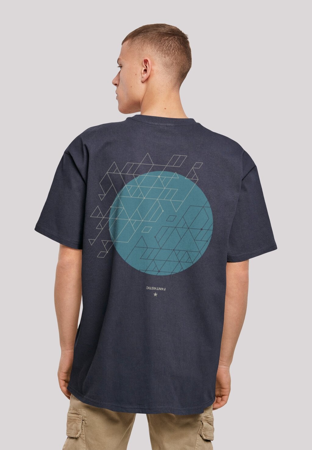 

Футболка с принтом GEOMETRIC F4NT4STIC, цвет navy
