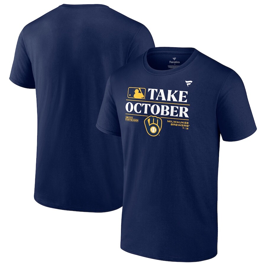 

Футболка с коротким рукавом Fanatics Branded Milwaukee Brewers, нави