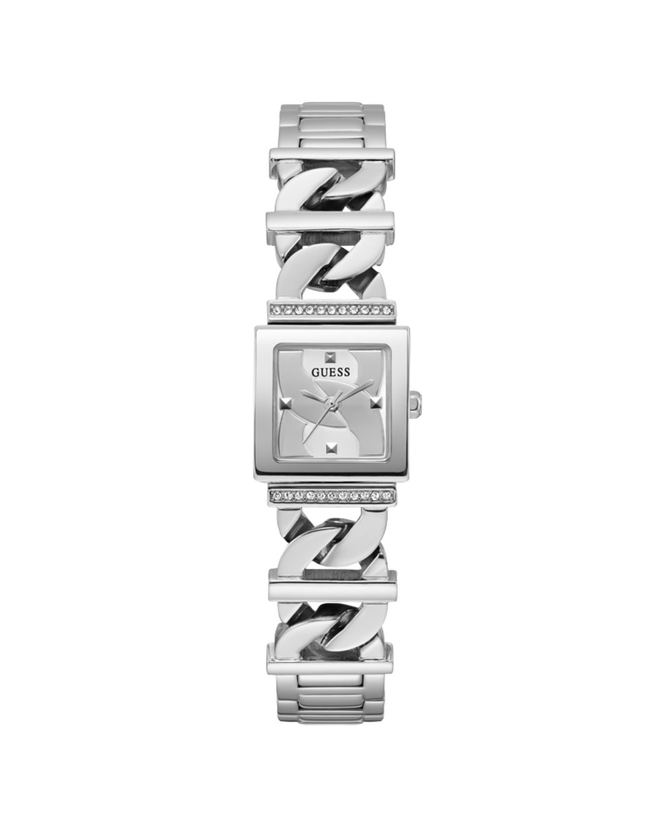 Женские часы Runaway GW0603L1 со стальным и серебряным ремешком Guess, серебро