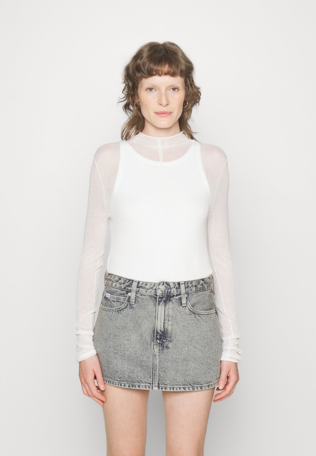 

Джемпер SHEER Calvin Klein Jeans, белый