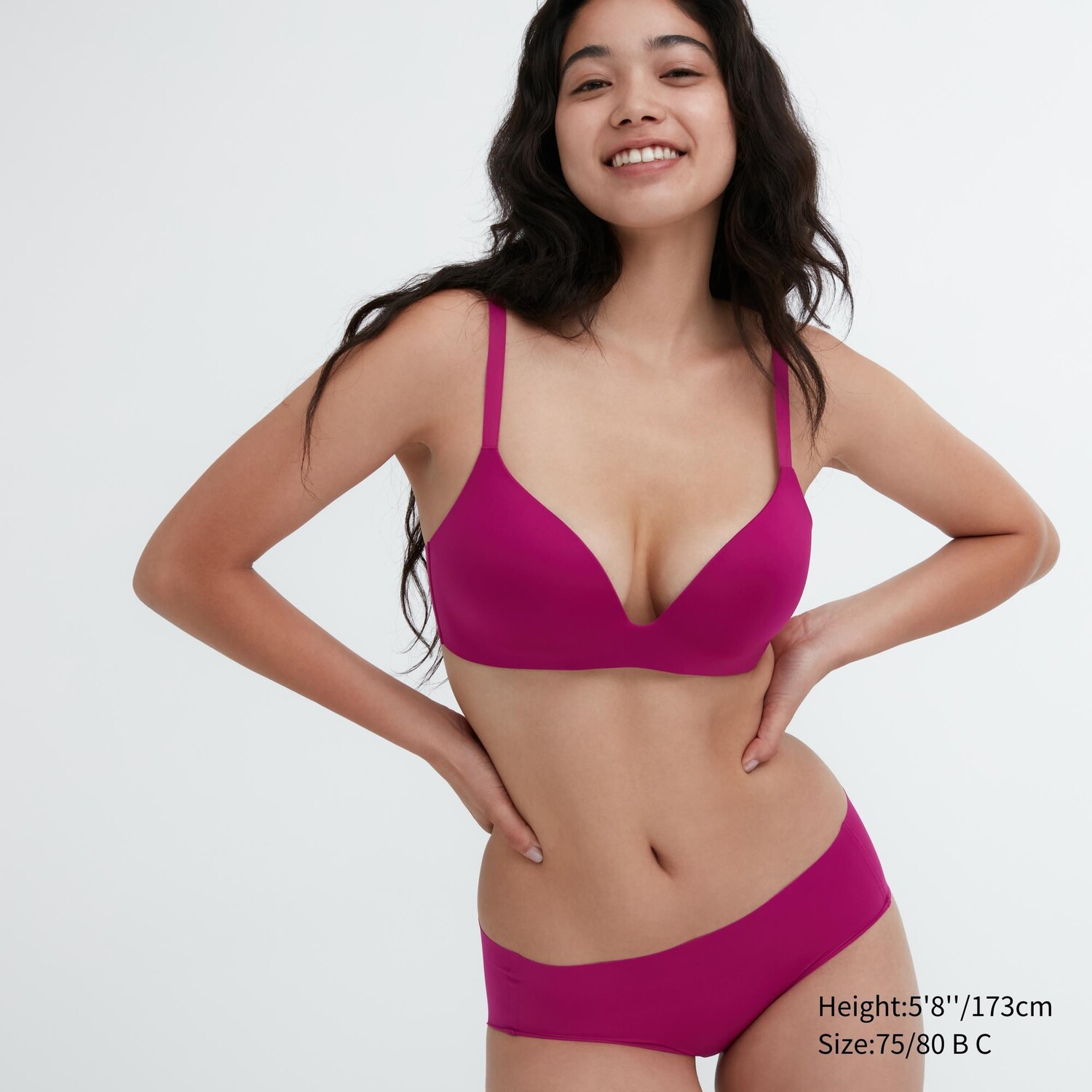 

Беспроводной бюстгальтер 3D Hold Uniqlo, красный