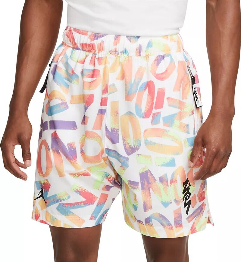 

Мужские тканые шорты Jordan Dri-FIT Zion Performance, белый