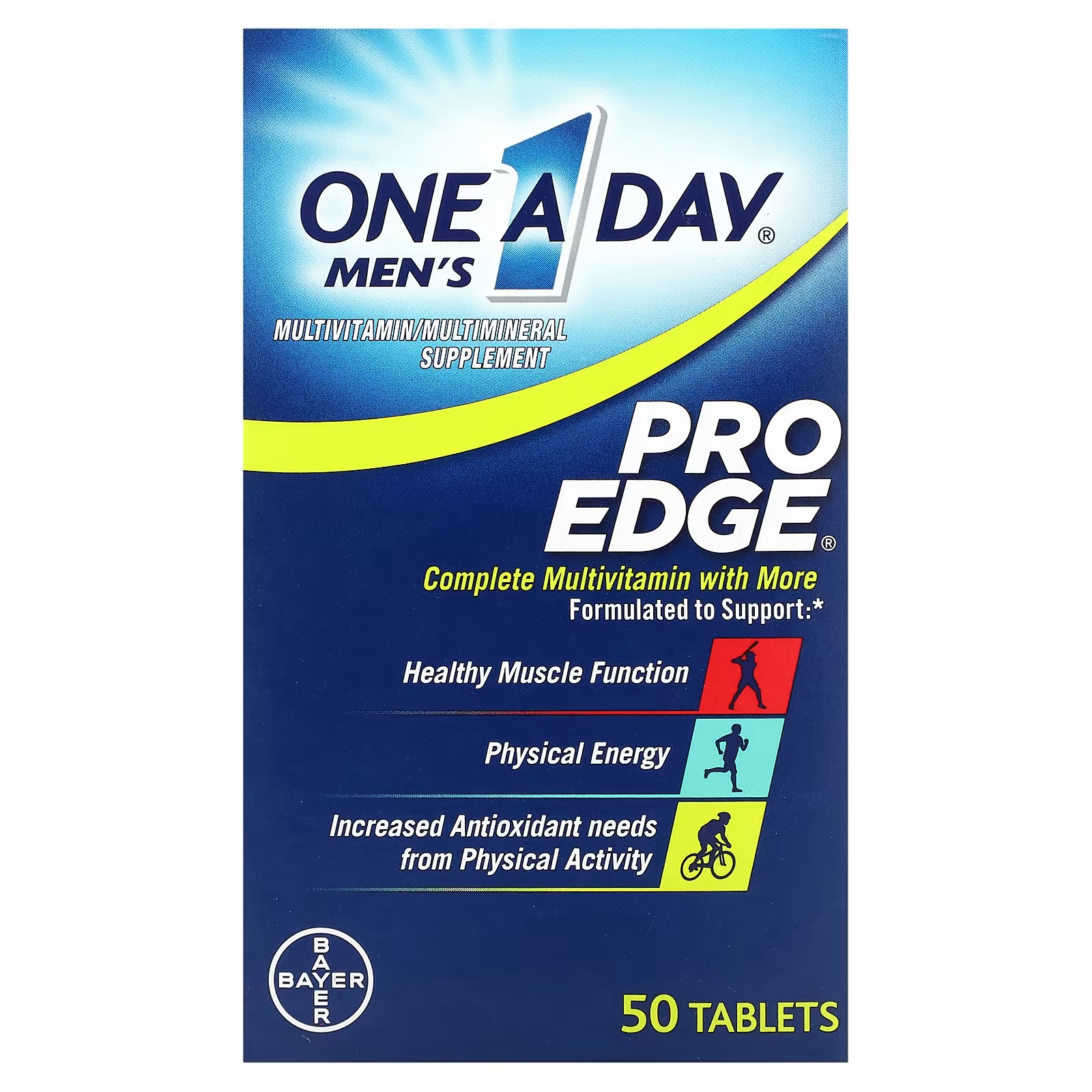 Комплексный мультивитамин One-A-Day Pro Edge для мужчин, 50 таблеток