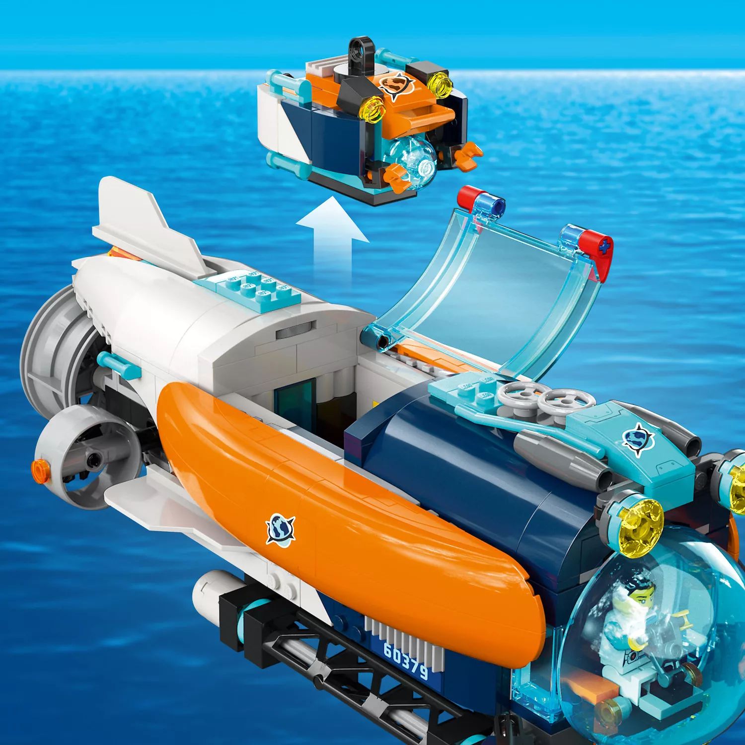 Набор многофункциональных строительных игрушек LEGO City Deep-Sea Explorer  Submarine 60379 (842 детали) LEGO – заказать с доставкой из-за рубежа через  онлайн-сервис «CDEK.Shopping»