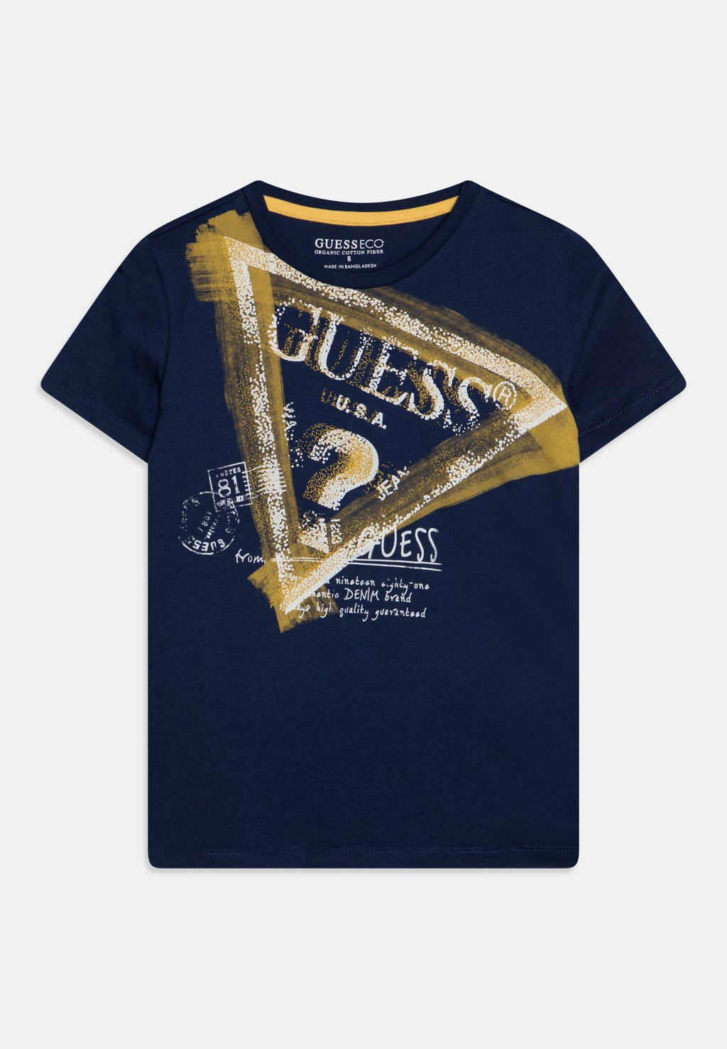 

Футболка с принтом JUNIOR Guess, цвет cave blue