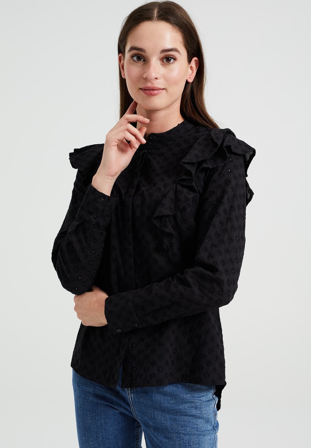 

Рубашка WE Fashion, черный