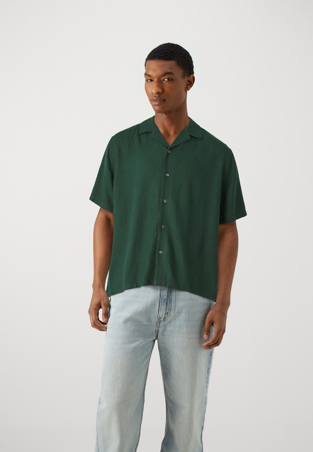 

Рубашка SOLIDS FALL UPDATE Abercrombie & Fitch, темно-зеленый