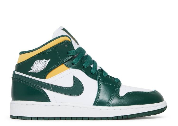 

Кроссовки AIR JORDAN 1 MID GS 'SONICS', зеленый