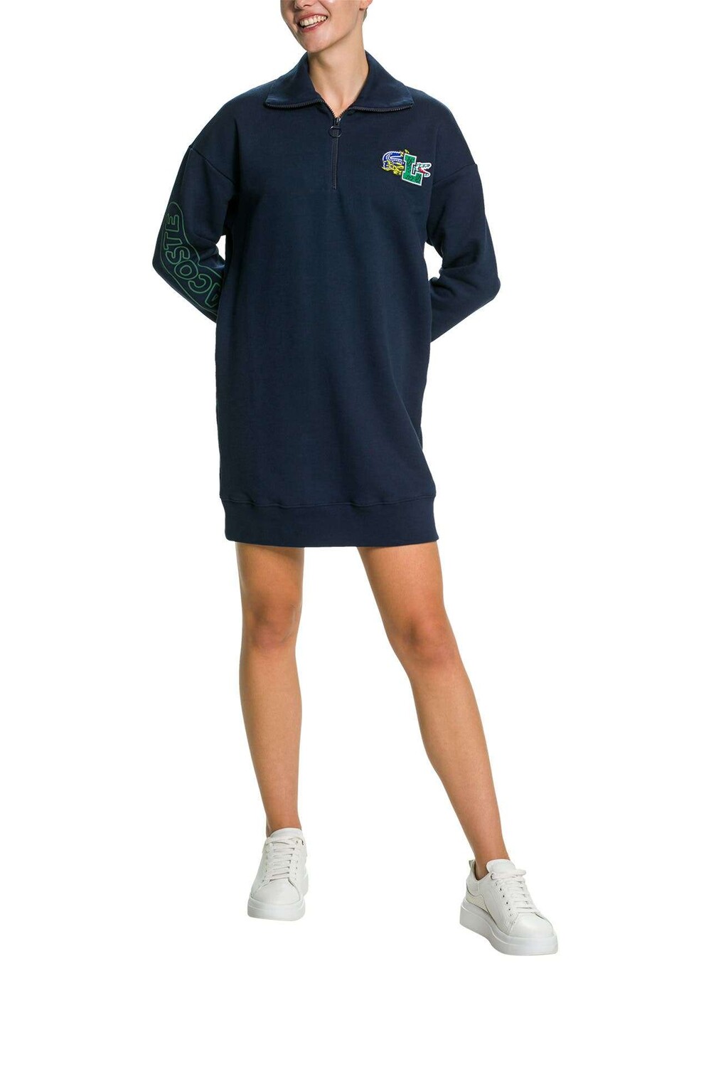 

Темно-синее спортивное платье Lacoste