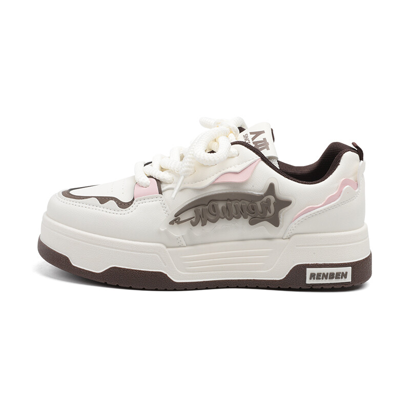 

Кроссовки RENBEN Skateboarding Shoes Women's Low-top, коричневый