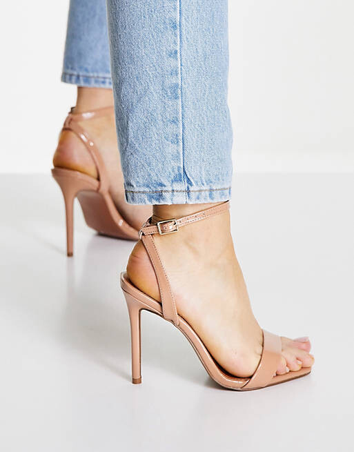 

Бежевые босоножки на едва заметном каблуке ASOS DESIGN Wide Fit Neva