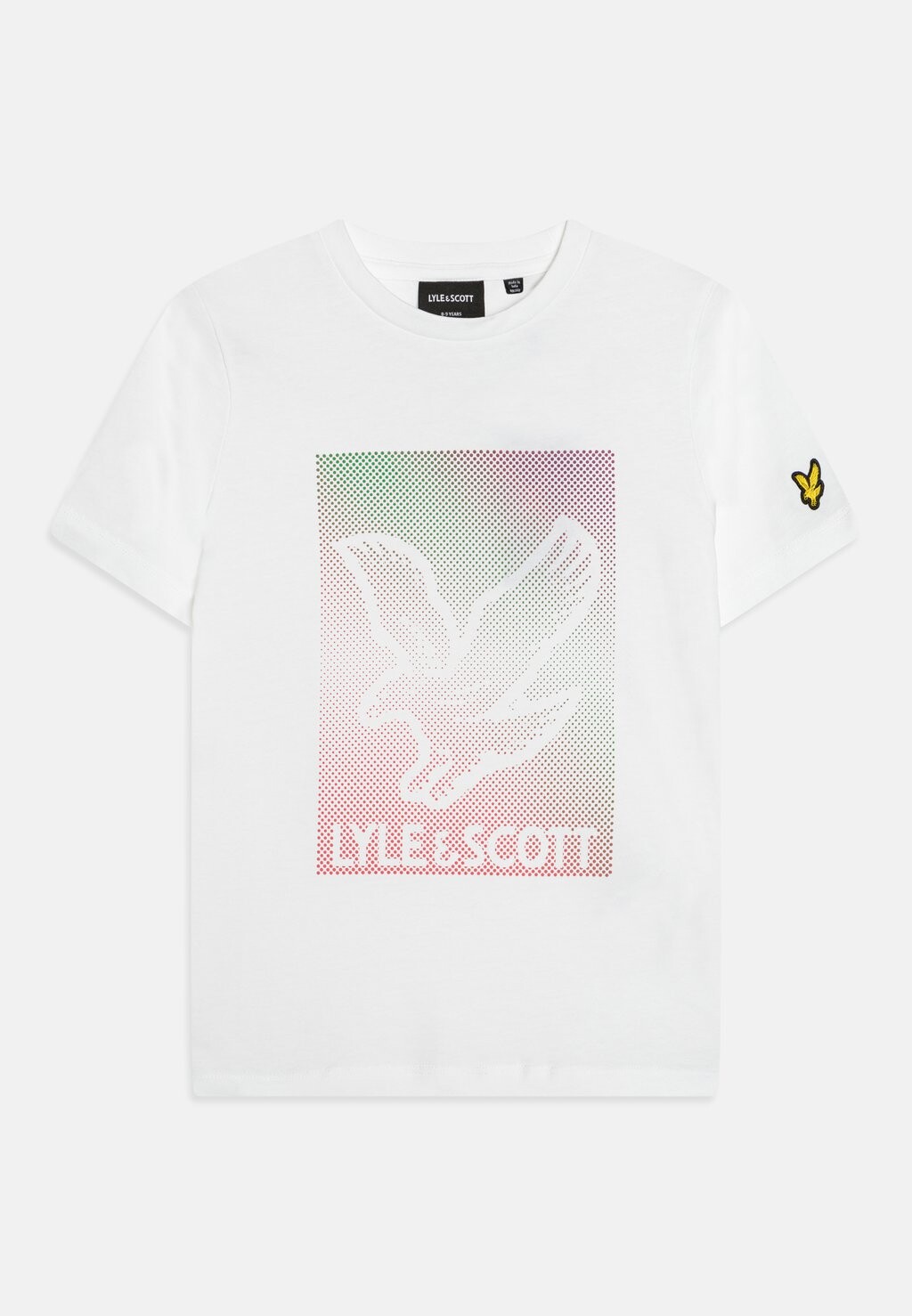 

Футболка с принтом DOTTED EAGLE GRAPHIC Lyle & Scott, цвет white