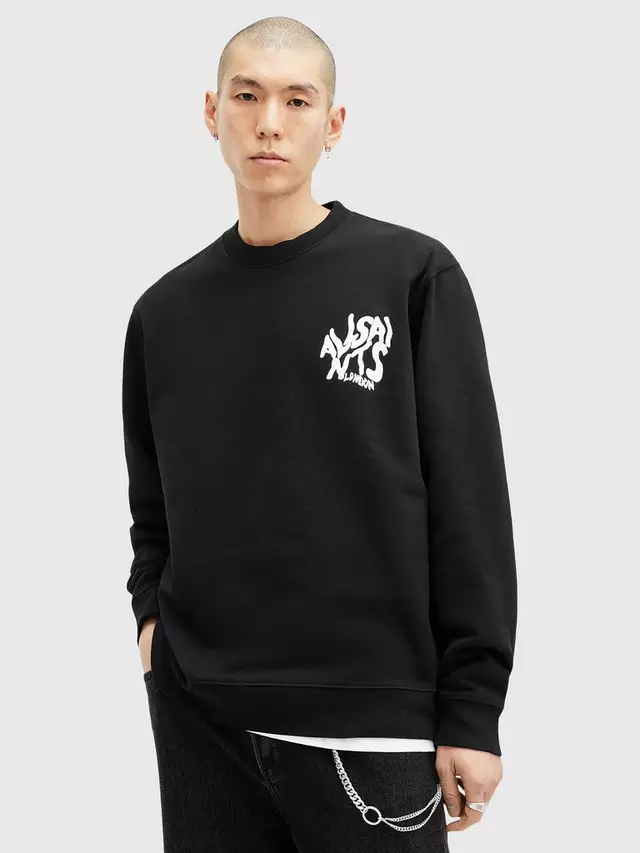 

Джемпер AllSaints Orlando Crew Neck, черный