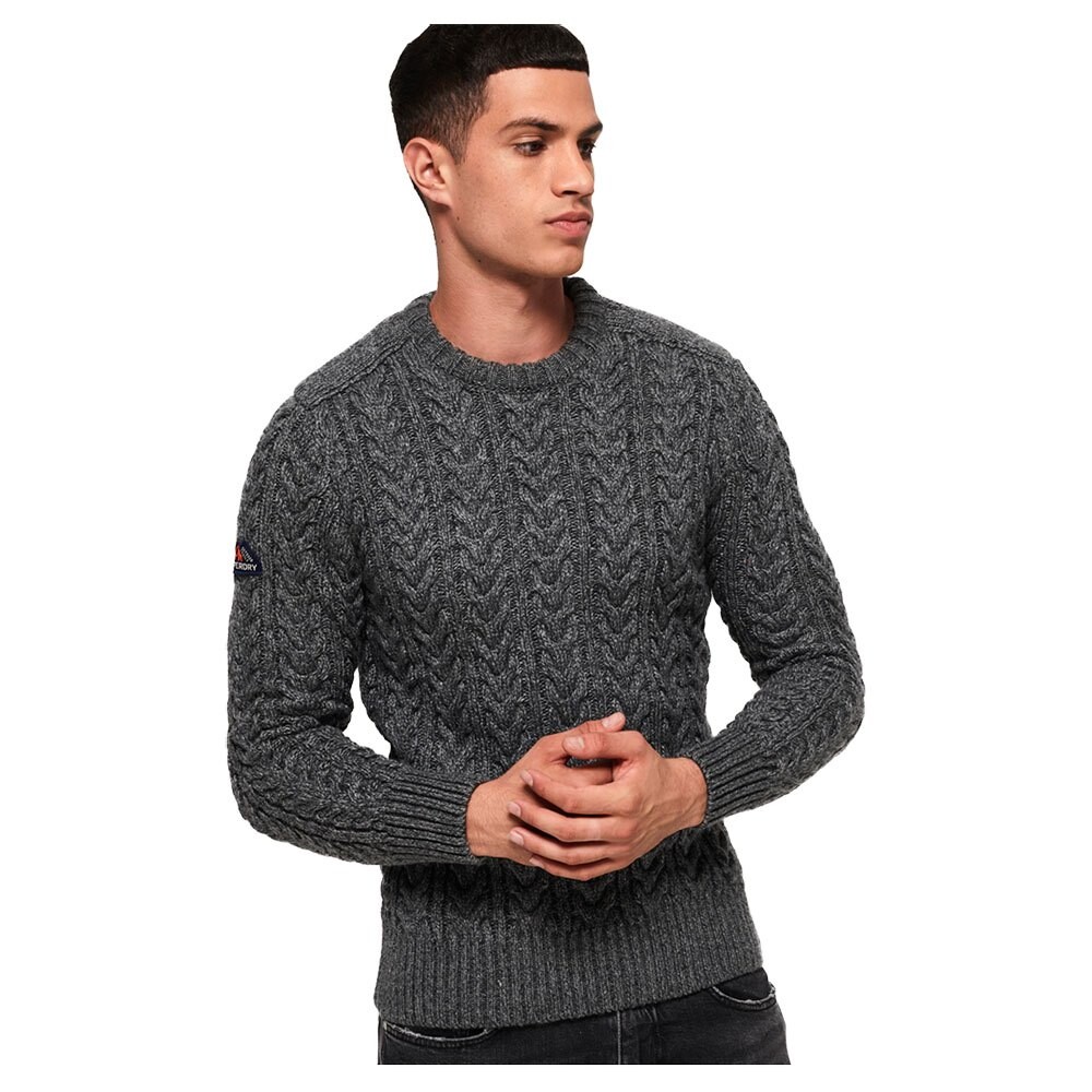 

Свитер Superdry Jacob Crew, серый