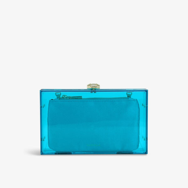 

Клатч Juicy с C-застежкой из плексигласа Carvela, бирюзовый