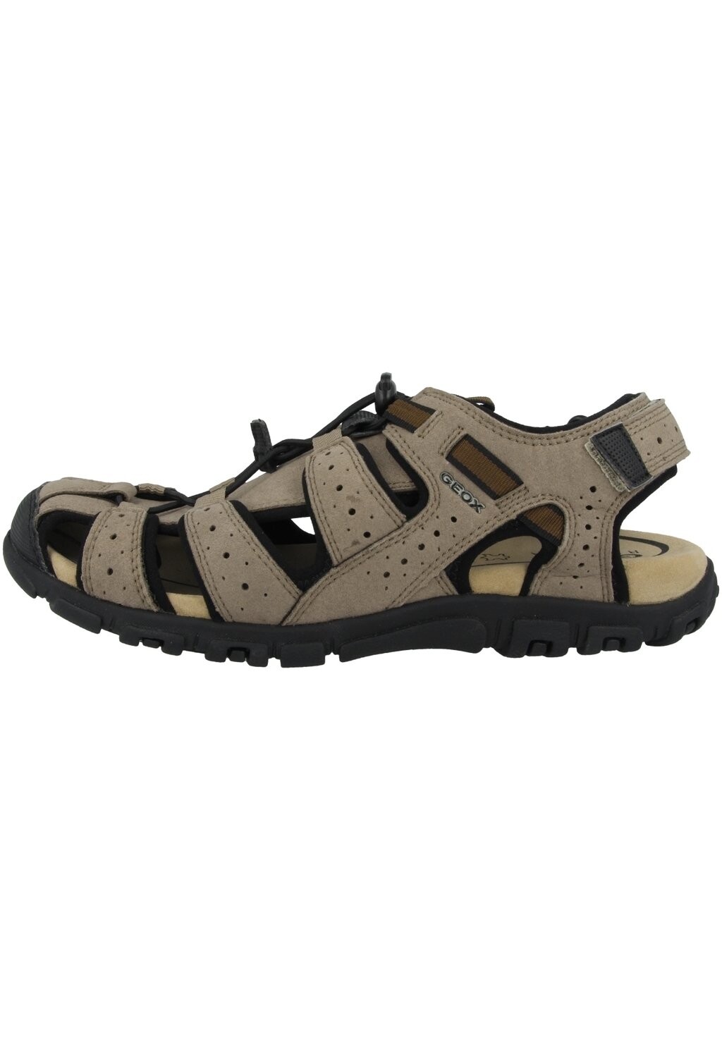 цена Треккинговые сандалии UOMO STRADA Geox, цвет taupe/black