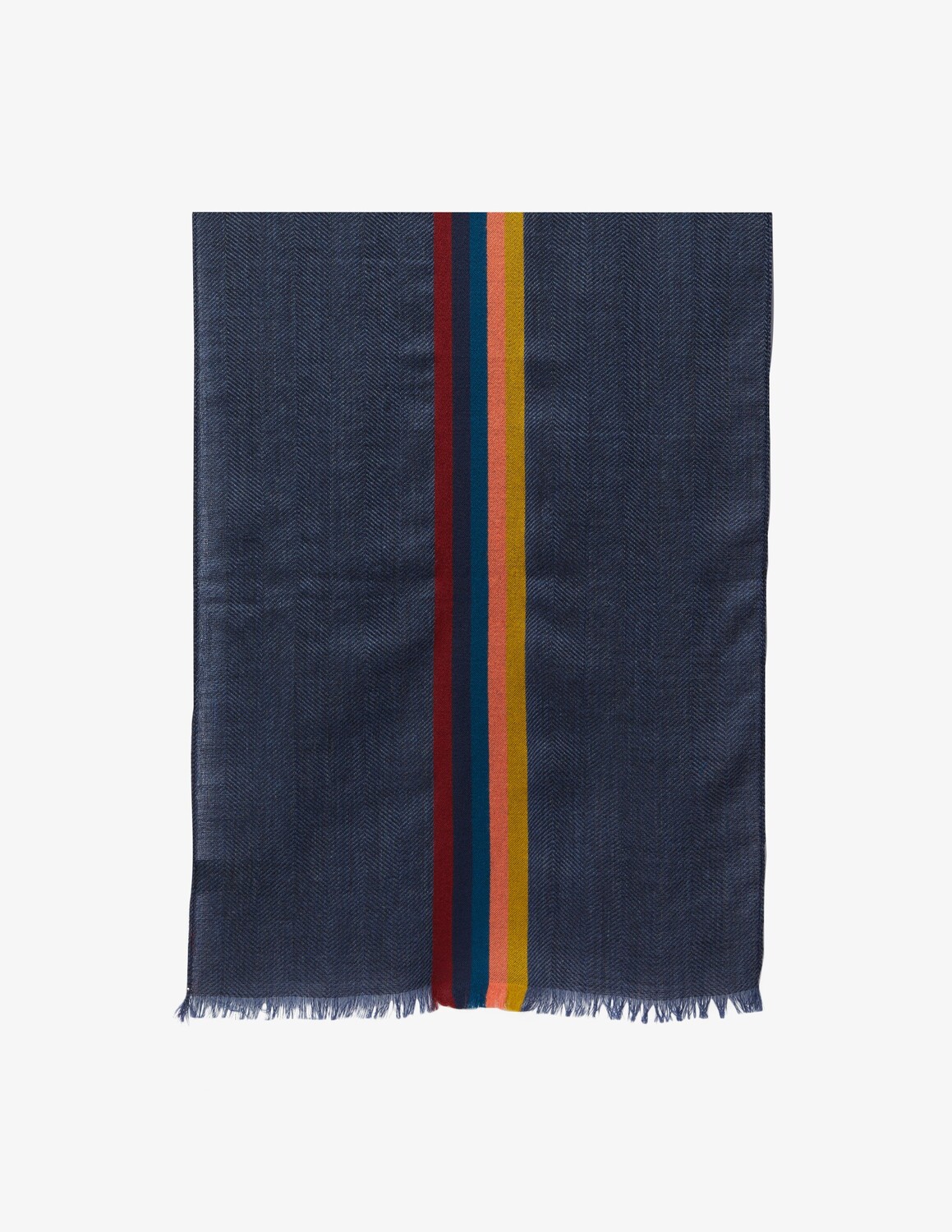 

Шарф центральная полоска Paul Smith, синий