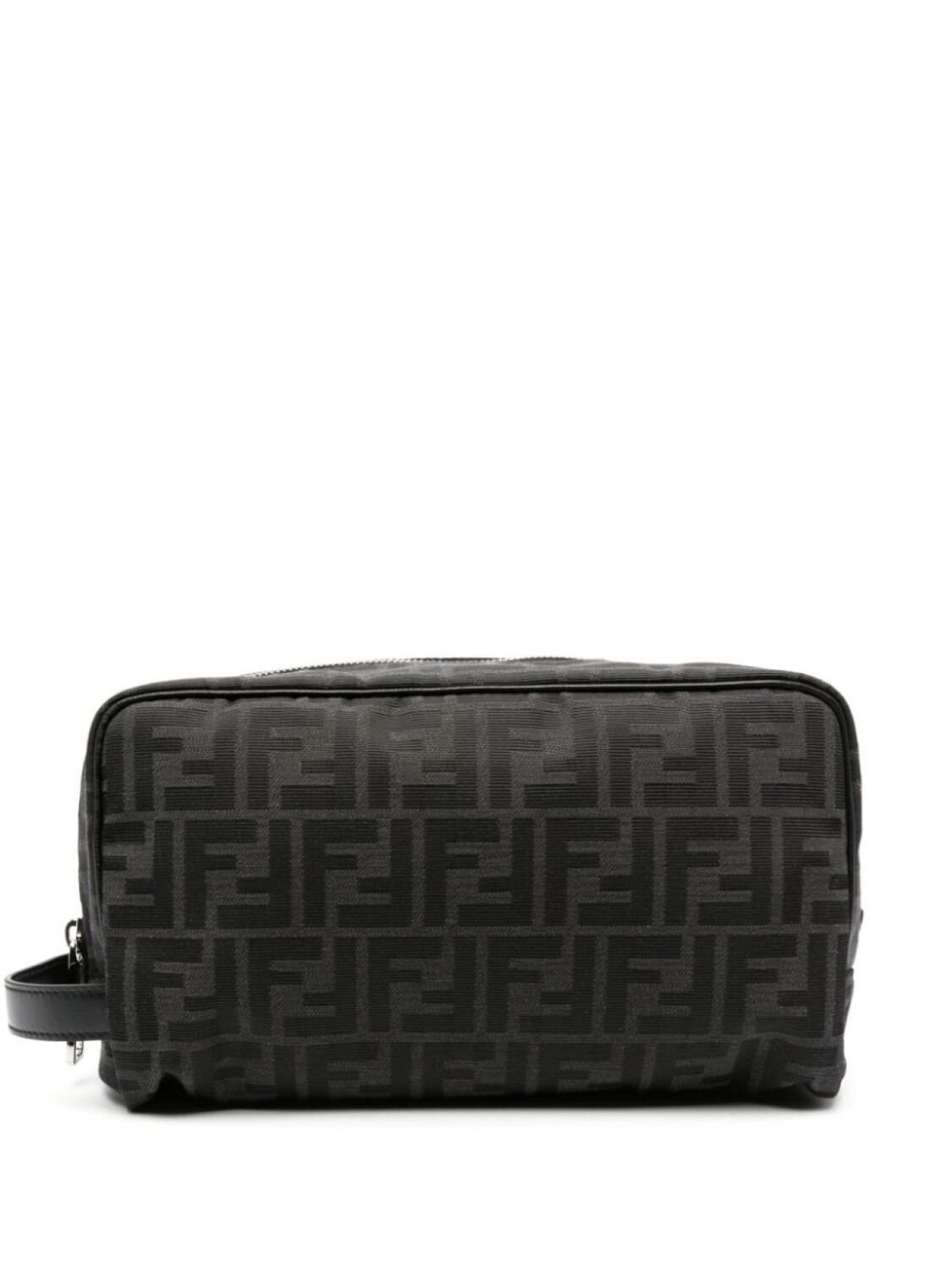 

FENDI несессер на молнии с логотипом FF, черный