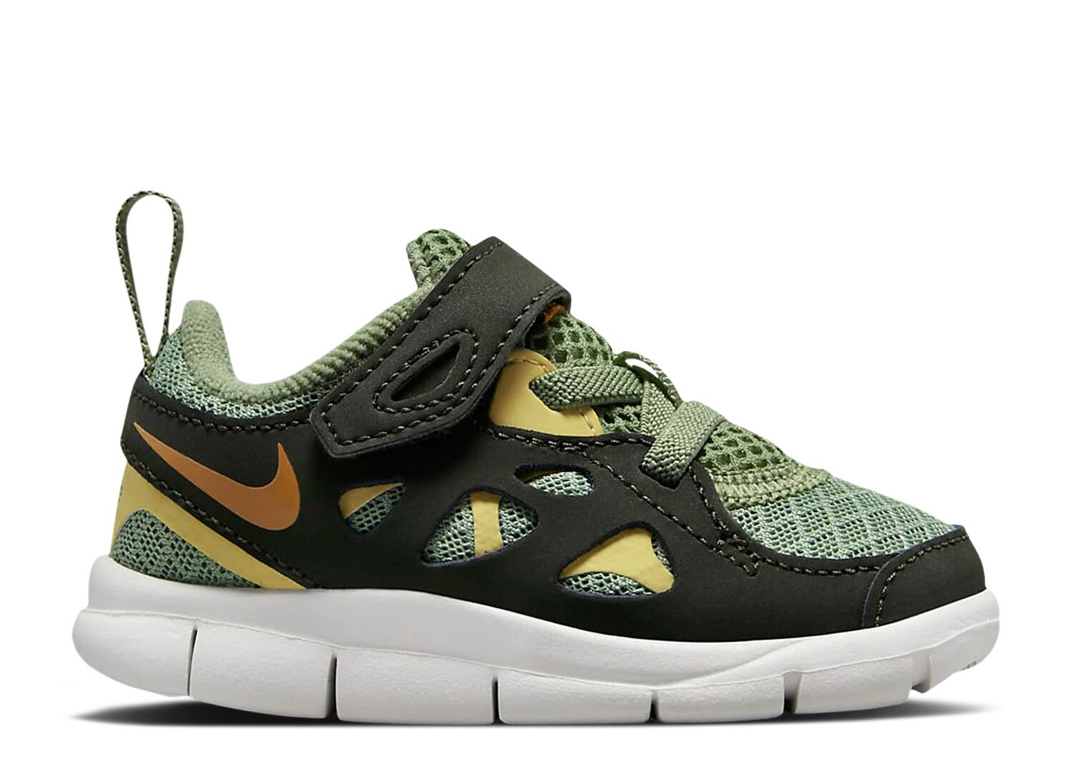 

Кроссовки Nike Free Run 2 Td 'Oil Green Wheat Gold', зеленый