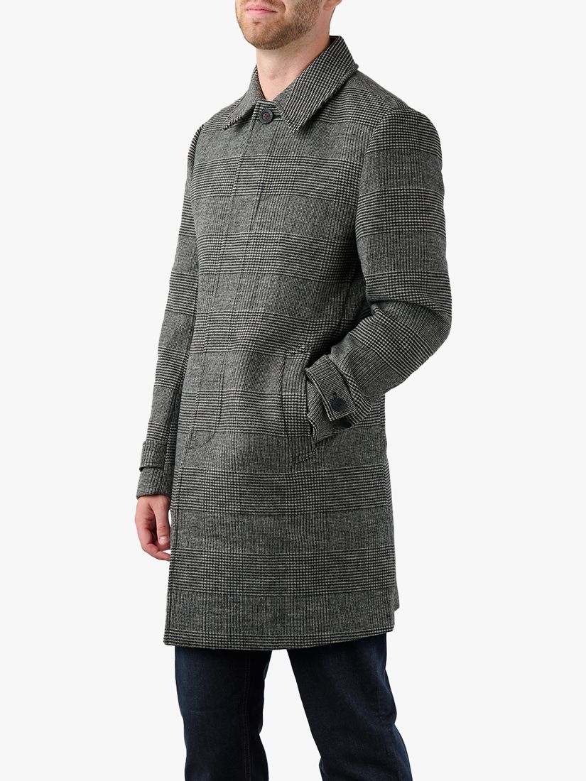 Шерстяное пальто Collett Prince of Wales Guards London, серый/черный