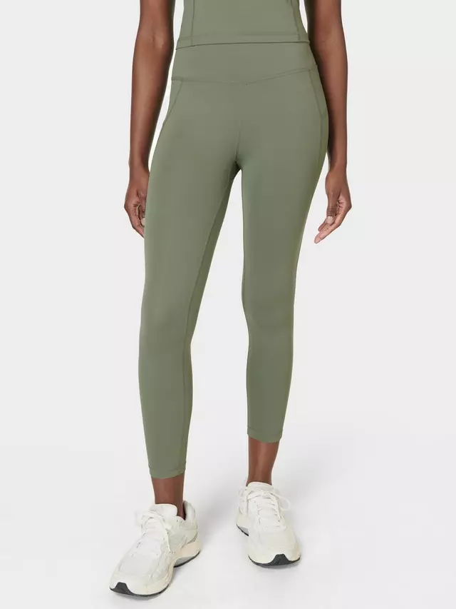 

Спортивные леггинсы Sweaty Betty All Day Active 7/8 Sports, цвет umbra/green