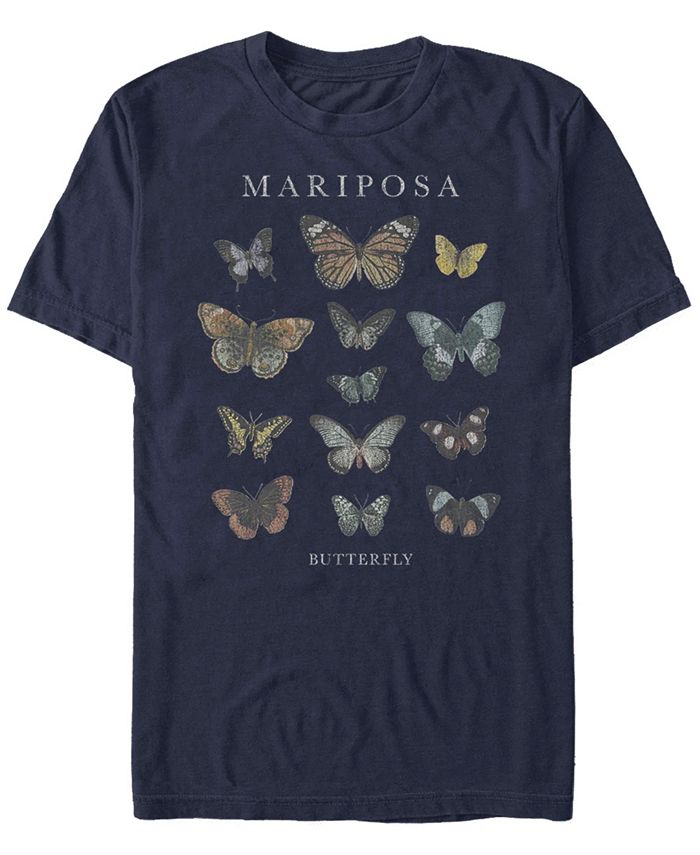 Мужская футболка Mariposa с коротким рукавом и круглым вырезом Fifth Sun, синий