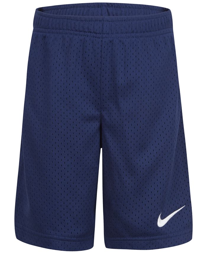 Сетчатые шорты для маленьких мальчиков Nike, синий напульсники nike swoosh серый
