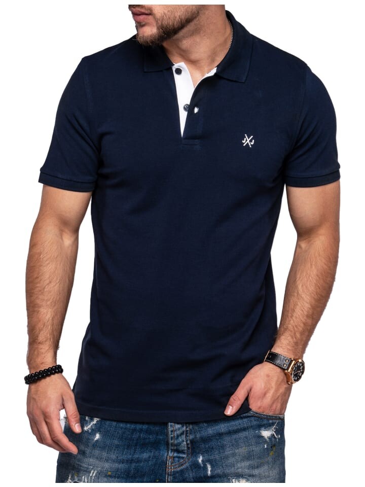 

Поло Jack & Jones JJINFIPOLO Basic, темно-синий