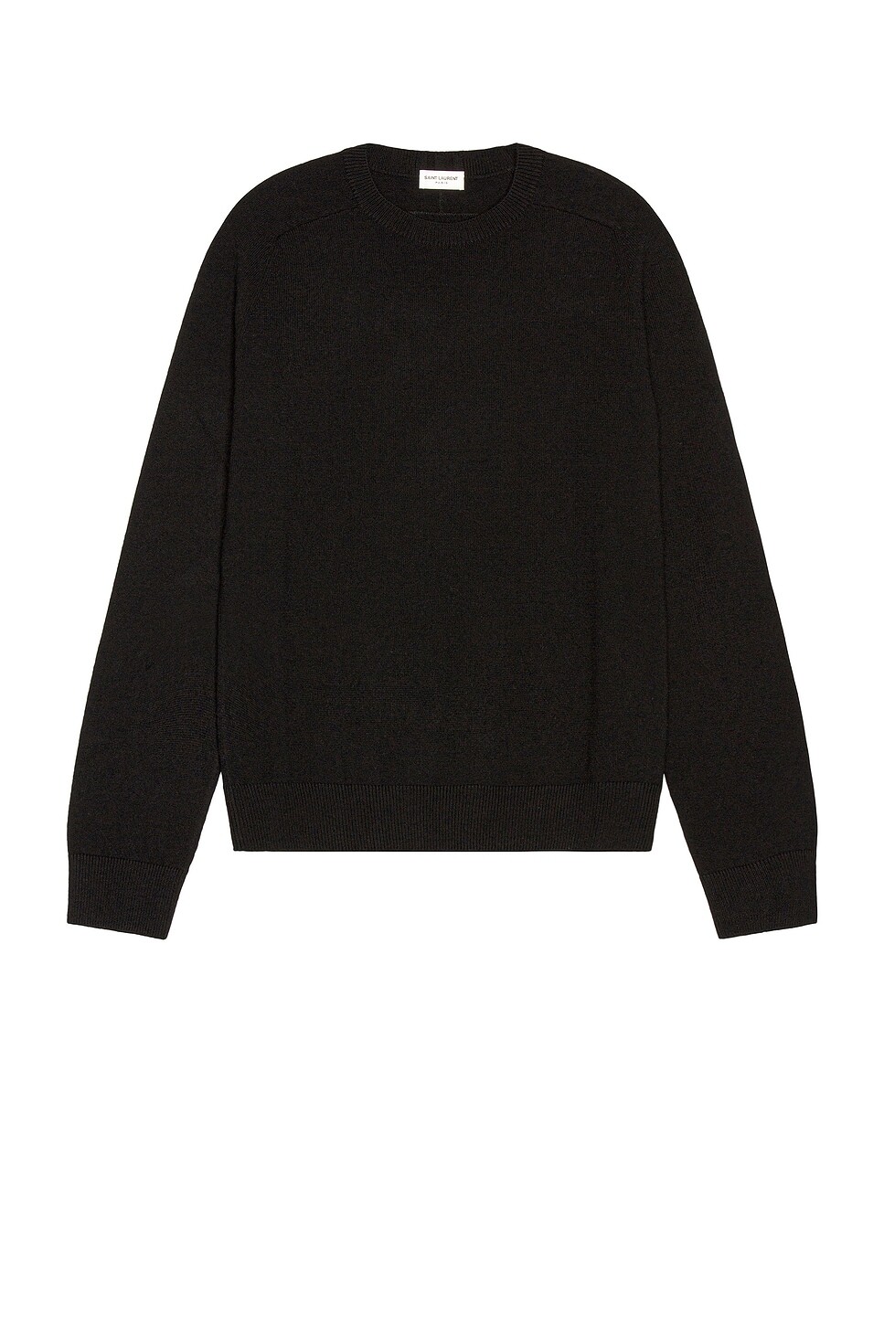 

Свитер с круглым вырезом Saint Laurent, черный