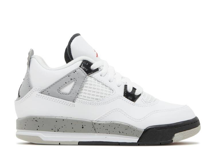 

Кроссовки AIR JORDAN 4 RETRO PS 'WHITE CEMENT', белый