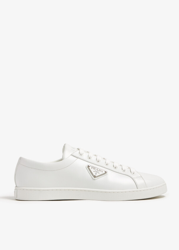 

Кроссовки Prada Brushed Leather, белый