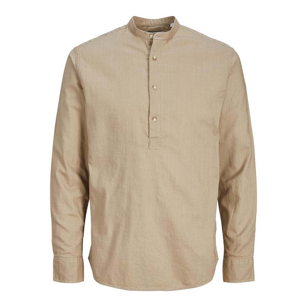 

Рубашка с длинным рукавом Jack & Jones Slub Tunic, бежевый