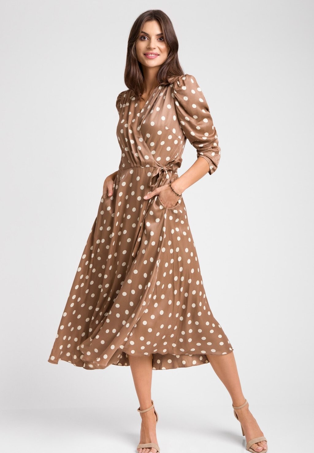 

Платье летнее TRINITY Swing Fashion, бежевый