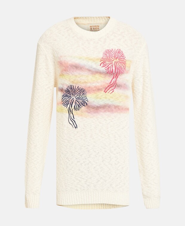 

Трикотажный пуловер органик Scotch & Soda, цвет Wool White