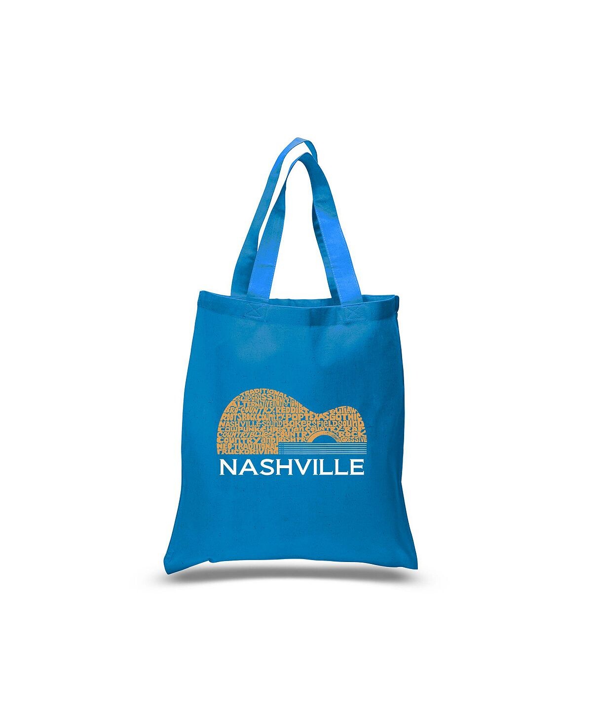 

Гитара Nashville — маленькая сумка-тоут Word Art LA Pop Art