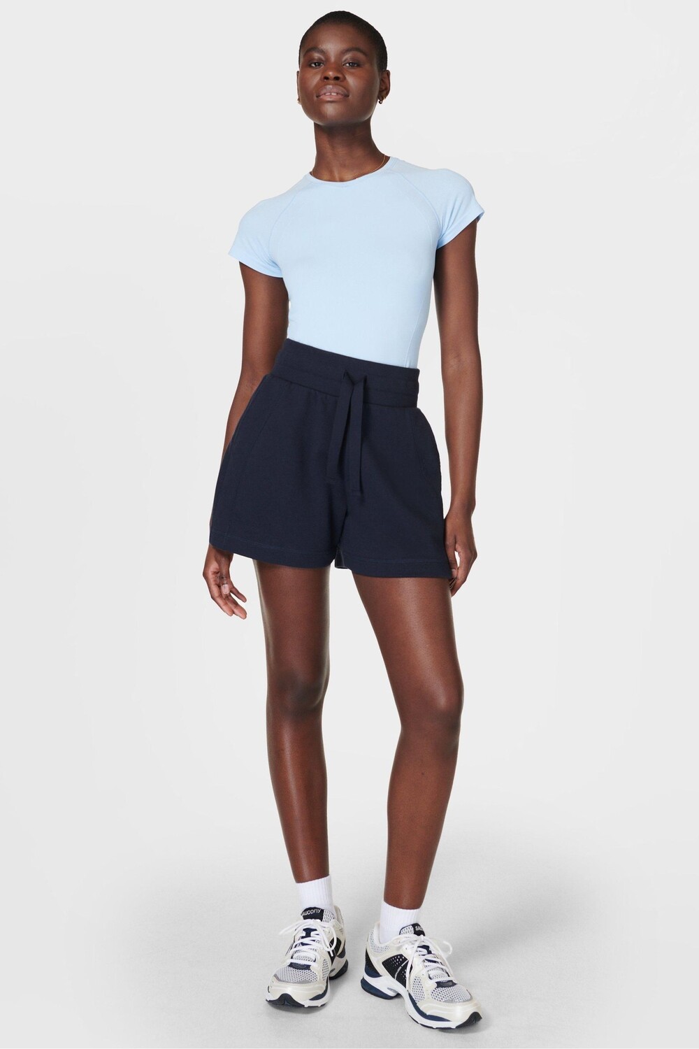 

Шорты Revive с высокой талией Sweaty Betty, синий