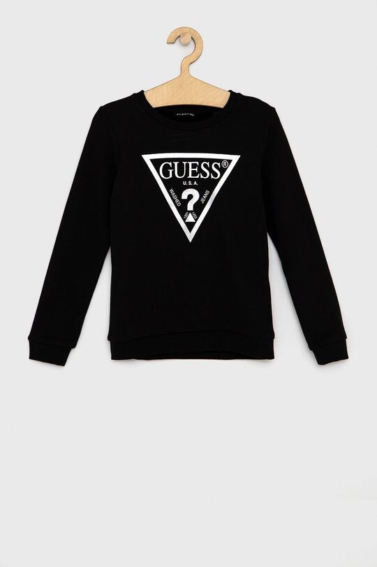 

Детская хлопковая толстовка Guess, черный