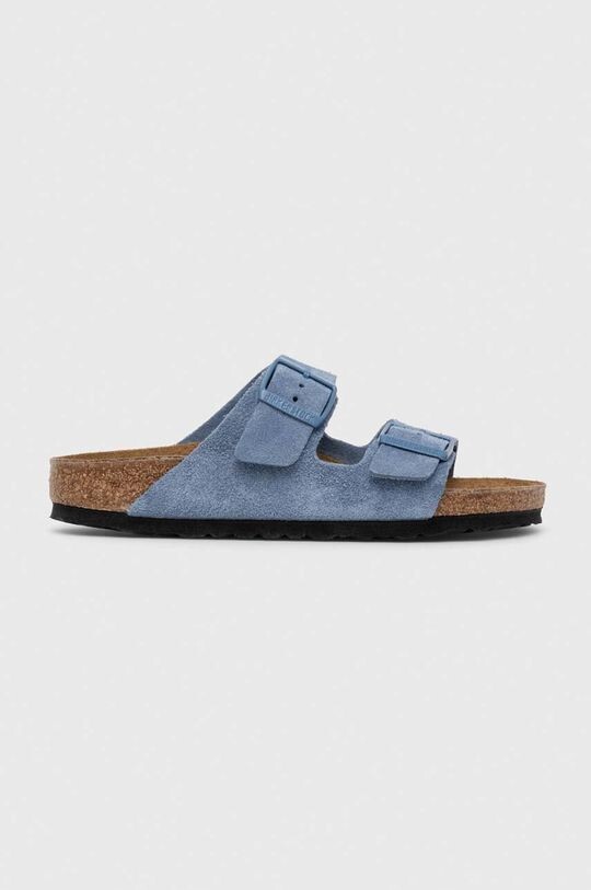 

Birkenstock Детские замшевые тапочки Arizona Kids VL, синий
