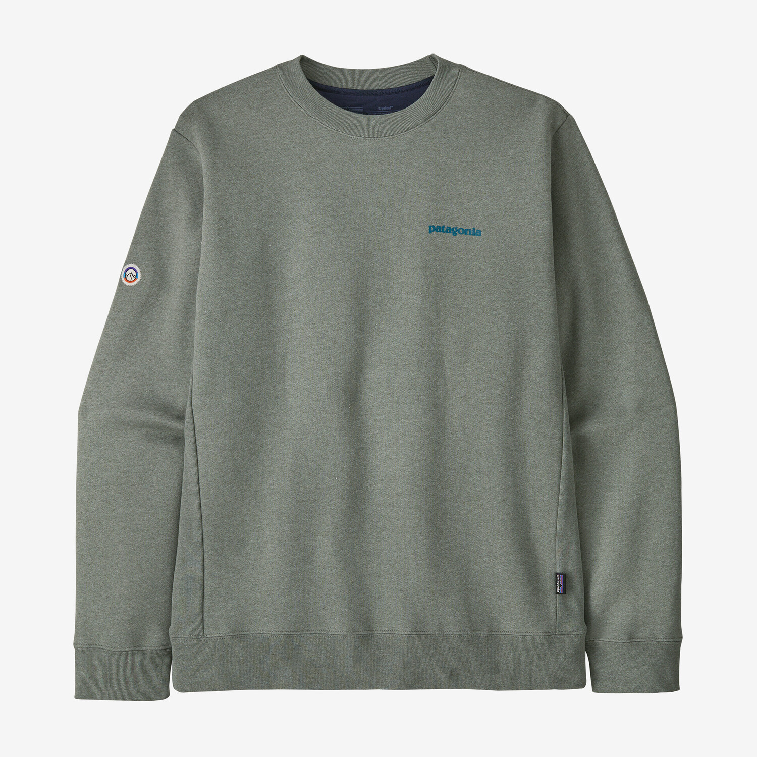 Толстовка Fitz Roy Icon Uprisal Crew Patagonia, цвет Sleet Green