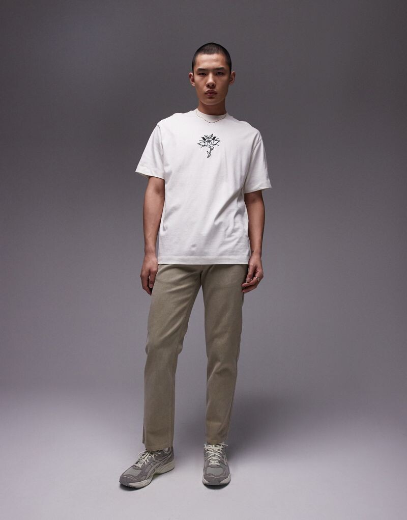 

Topman - прямые брюки цвета хаки