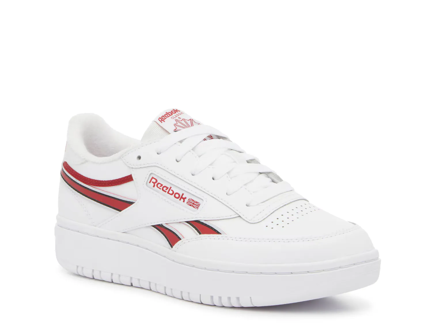 

Кроссовки Club C Double Sneaker Reebok, белый/красный